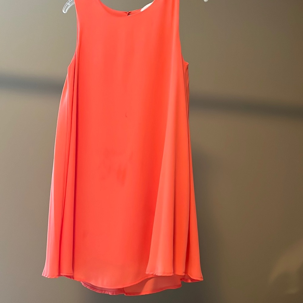 Coral dress medium length